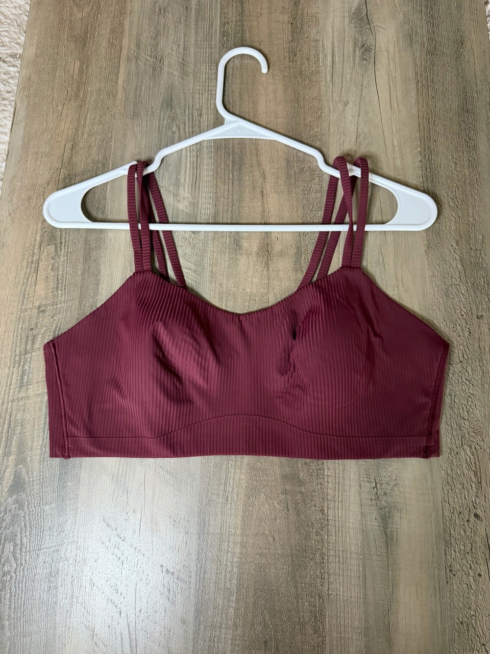 Lululemon Ribbed Like a Cloud Bra Sz 14 *Garnett
